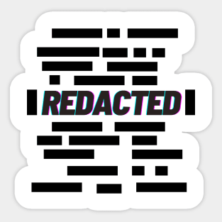 Redacted Sticker